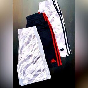 Bundle of 3 Adidas Shorts - Youth 10/12 - Like New